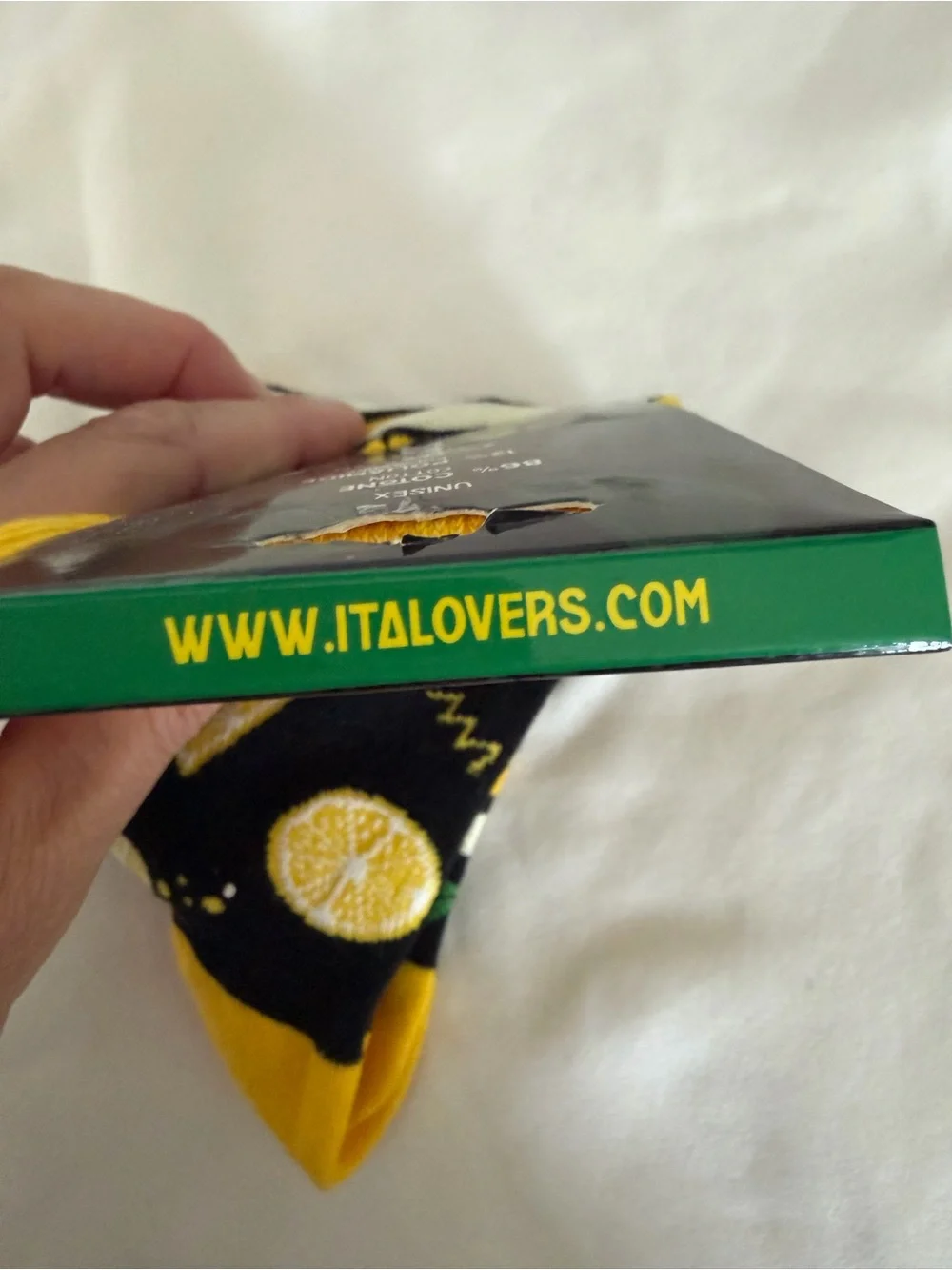 Limoni Black & Yellow Men's Crew Socks